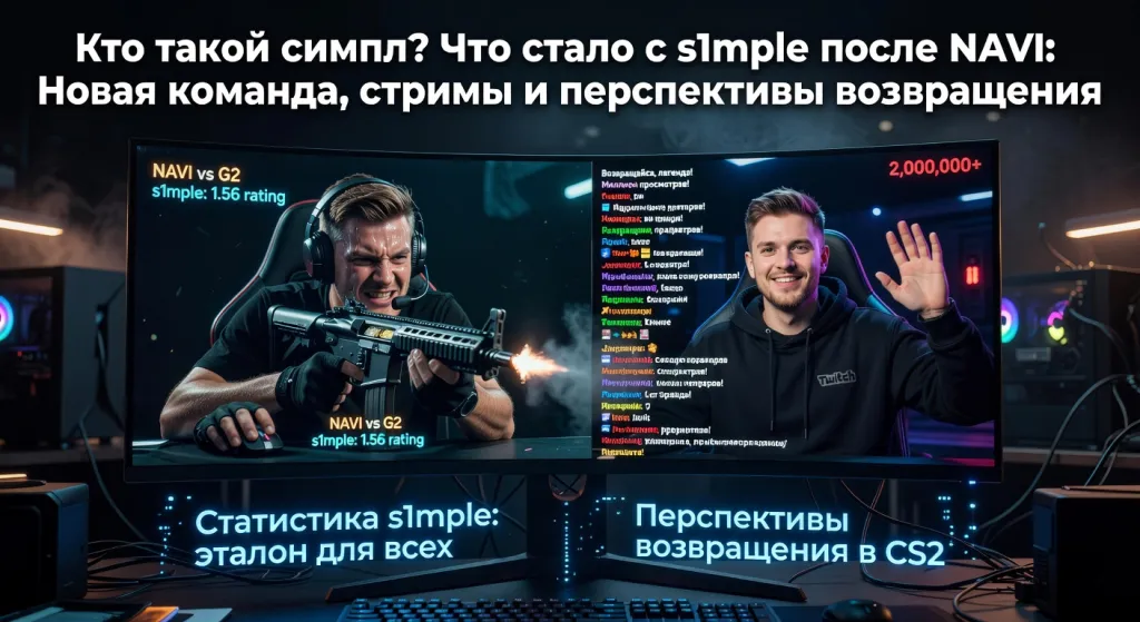 Кто такой симпл? Что стало с s1mple после NAVI: Новая команда, стримы и перспективы возвращения
